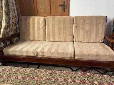 5 seater sofa set wooden
