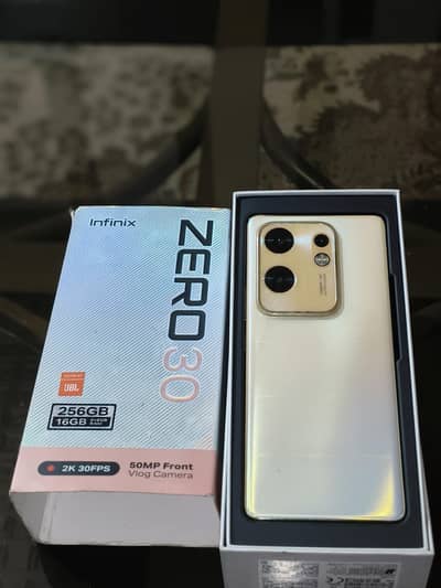 infinix zero 30 8/256 with box and charger