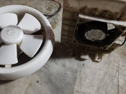 Refrigerator and room exhaust fan