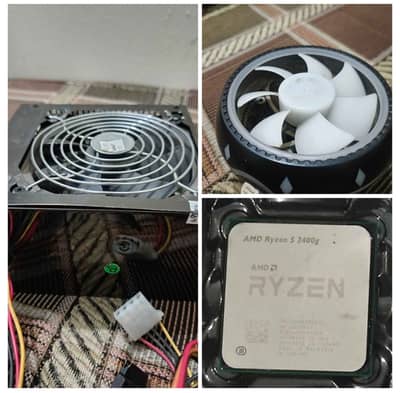 Ryzen 5 2400g+ cpu cooler+ 450w power supply