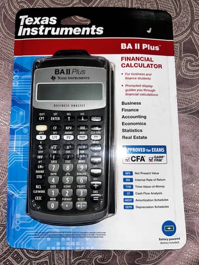 Financial Calculator Texas Instrument BA 2 Plus Brand New