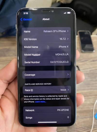 iPhone X 256gb PTA approved