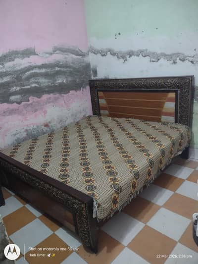 Double Bed With Foam 18000rs