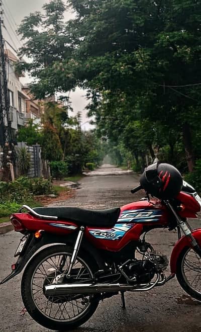 Honda CD 70 Dream 2024 model. Red color, New Like condition