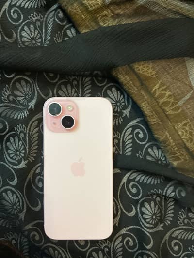 Iphone 15 pink pta approved 128 gb with box