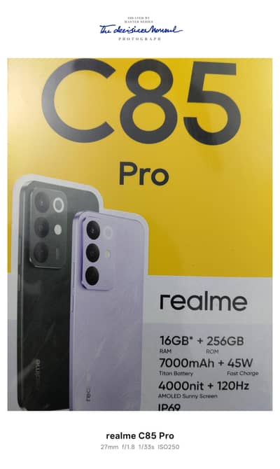 Realme C-85 Pro , 256 GB , 8 GB , Peacock Green Color , Just Box Opned
