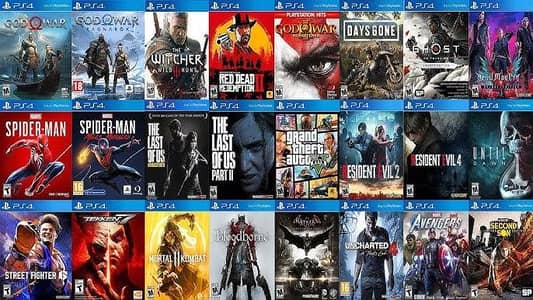 All ps4 and ps5 digital games are available