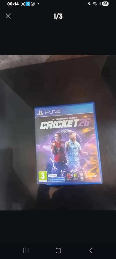 CRICKET 26 PS4 IN NEAT CONDITION