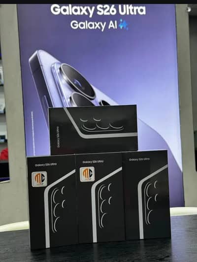 Samsung Galaxy S26 Ultra 12/512Gb PTA approved pre booked stock,