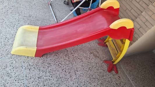 Kids Slide 3 step with strong Base, Kids Imported plastic slide,