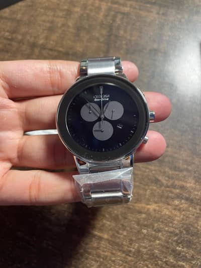 Citizen Eco-Drive Chronograph Luxury Watch, Model AT2240-51E (Unusued)