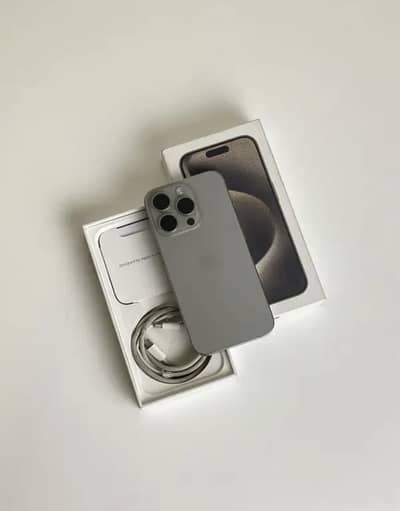 I Phone 15 pro With Box and original Cable