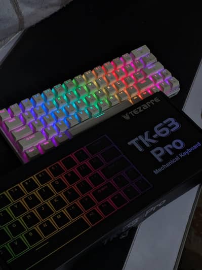 Tezarre TK-63 Pro Tri-mode gaming keyboard RGB