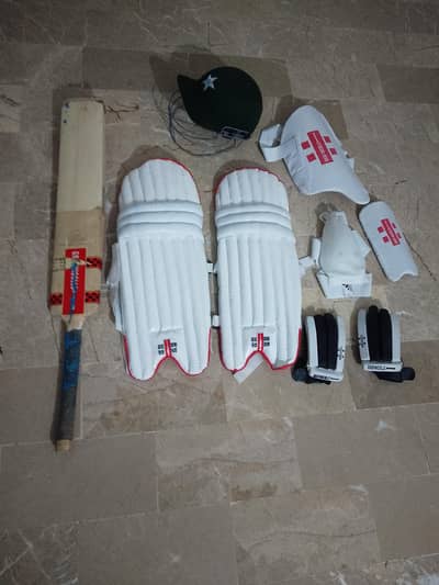 Complete Cricket Kit Bat, Pads, Gloves, Helmet (LITTLE USED CONDITION)