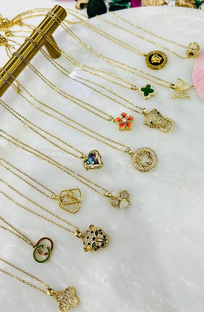 Stainless Steel Necklaces silver & Gold