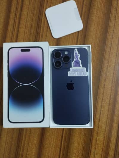 14pro max with box non active LLA single hand used no fault phone