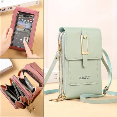 Transparent Touch Screen Mobile Phone Bag