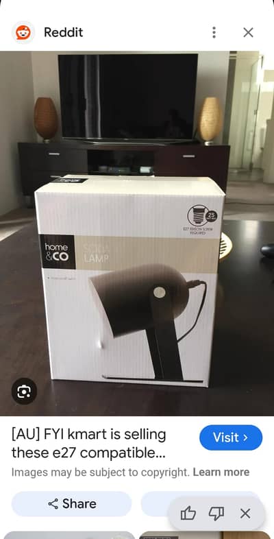 Australian table lamp imported with osram bulb