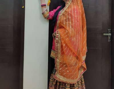 Mehndi Bridal Dress | Sharara Dress