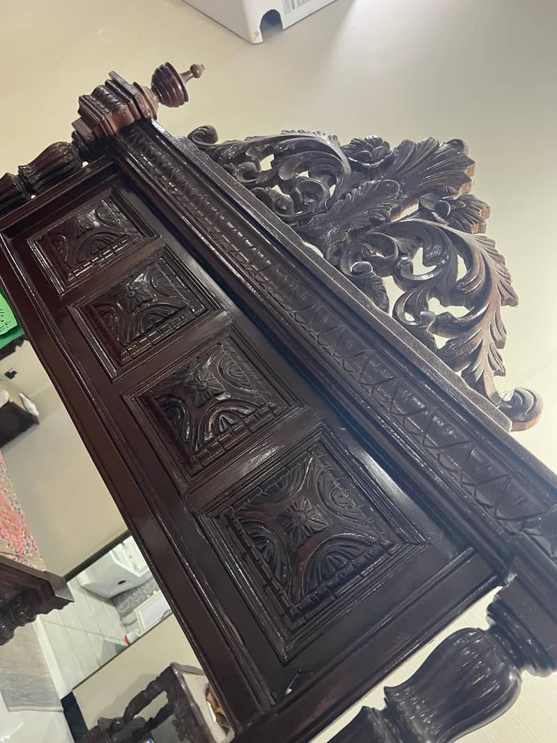 solid bedset with dressing and side tables 4