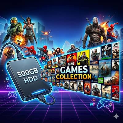 (FULL OF GAMES) 500GB External Hard Drive With 3.0 Case