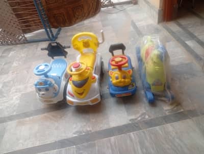 3 Baby Cars 1 Baby Horse 1 Baby Cycle for Sale