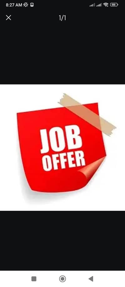 Home based job at your door