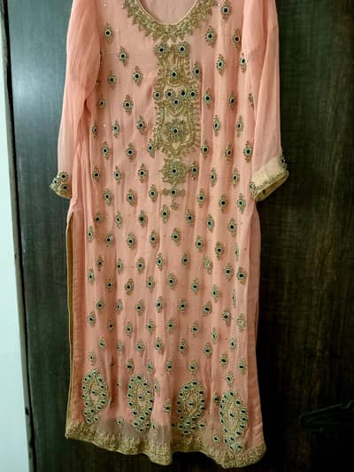 Brand New Pure Chiffon Embroidery Dress