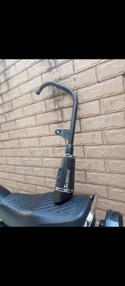 CG 125 Full Akrapovic Exhaust System