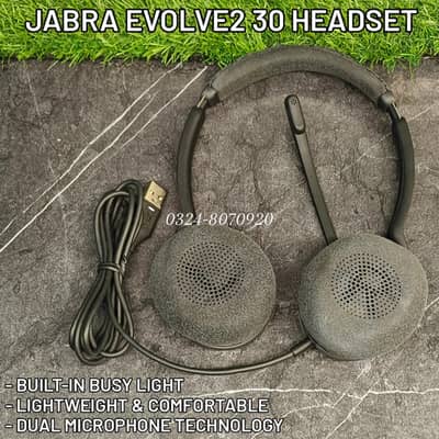 Jabra Evolve2 30 Stereo - USB Professional Noise Cancellation Headset
