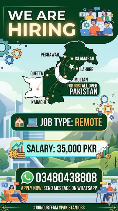 Remote job 03480438808WTSAPP