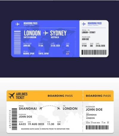 Booking flights national and international.