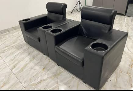 salon menicure 2 sofa's