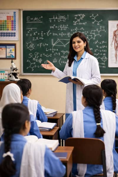 FEMALE SCIENCE AND MATHEMATICS TEACHER  FOR  GIRLS STUDENTS ACADEMY.
