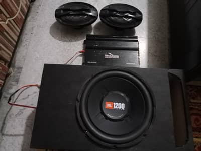 Emplifier Woofer and Speaker for sale