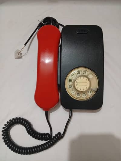 Antique rotary classic vintage telephone set