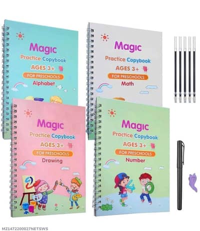 multicolr tracing workbooks set for kidz learnig & travel