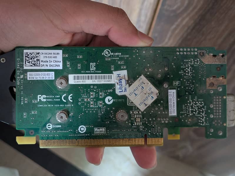 Nvidia quadro 600 2gb 1
