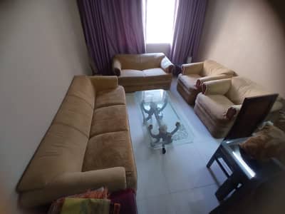 7 SeaterSolidSofa Set (3+2+1+1) Low Price due to minor tear with table