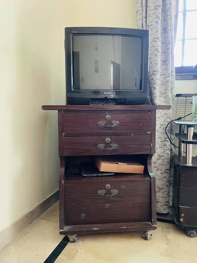 Dark Brown TV Trolly