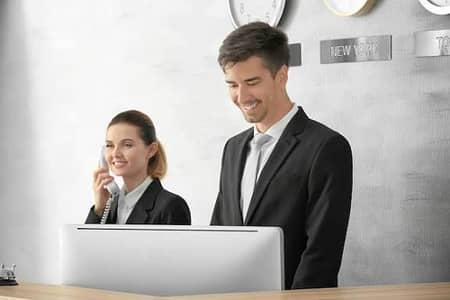 Female & male receptionist Required for office in Davis Road Lahore