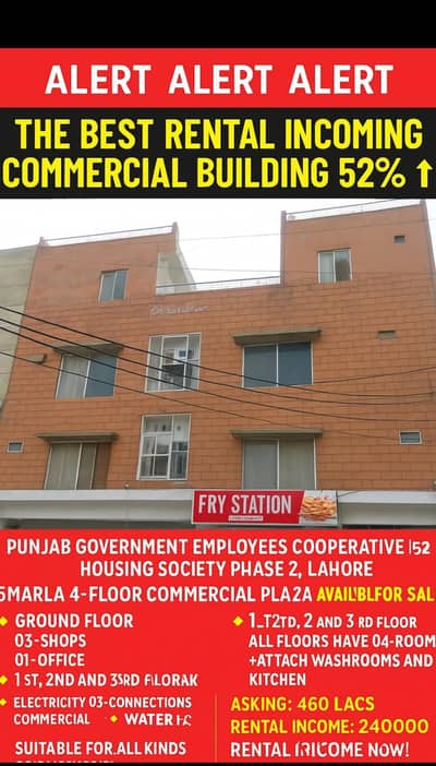 Golden Oppertunity for Investors 5 marla  Running plaza for sale i