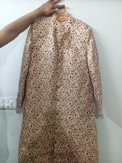 Used sherwani with kulah and shawl
