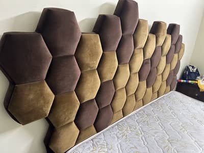 Modern Honey Comb Bed + Dressing Table