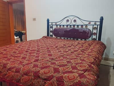 iron bed set, with sofa seat, two seats and side table