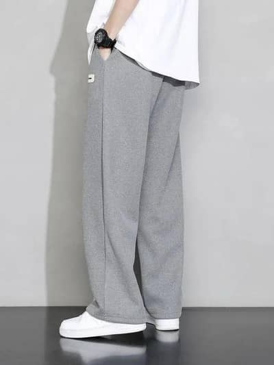 GREY FLEATED TROUSER
