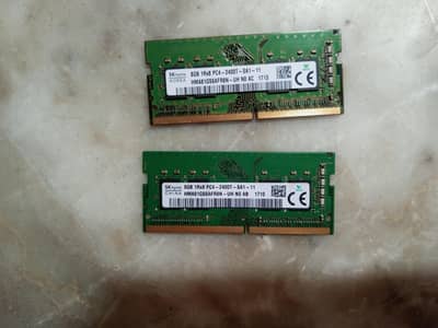 laptop ram ddr4 8gb, 2 sticks, 2400mhz, Call Now