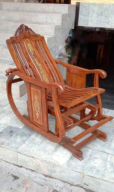 wooden rocking chair