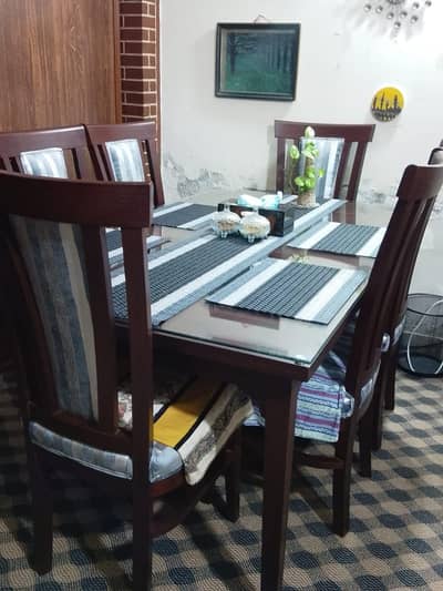 Dining Table 6 chairs Wooden