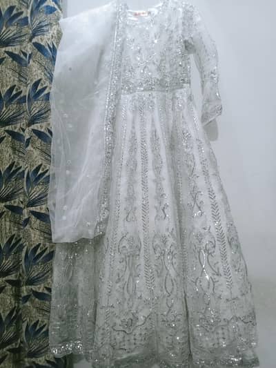 White Extremely beautiful long Maxi